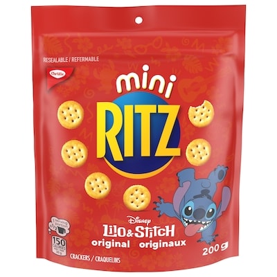 Christie Ritz Mini Original Crackers, Limited Edition Disney, School Snacks, Bite-sized format 200 g, $2.25/100g