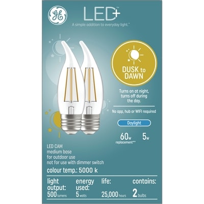 GE LED+ Cam Dusk2Dawn DL 2PK 1 ea, $25.00/1ea