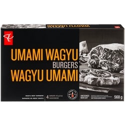 PC Black Label Umami Wagyu Burgers 568 g, $3.17/100g