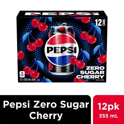 Pepsi Zero Sugar Cherry Cola 12x355.0 ml, $0.21/100ml