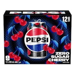 Pepsi Zero Sugar Cherry Cola 12x355.0 ml, $0.21/100ml