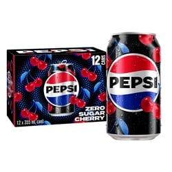 Pepsi Sans Sucre Cola Cerise 12x355.0 ml, 0,20 $/100ml