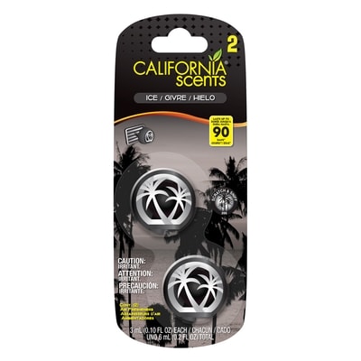 California Scents Ice Mini Diffuser Car Air Freshener - 2 Count. 2 ea, $1.25/1ea
