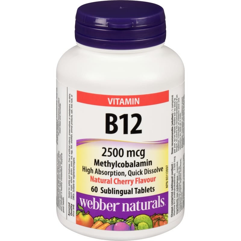 Vitamin B12 2500 Mcg Natural Cherry Flavour