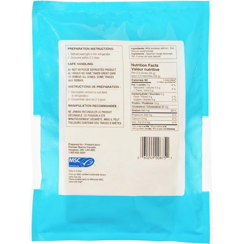 Smoked Wild Sockeye Salmon