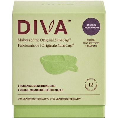 DivaCup Reusable Menstrual Disc One Size 1 ea, $36.99/1ea
