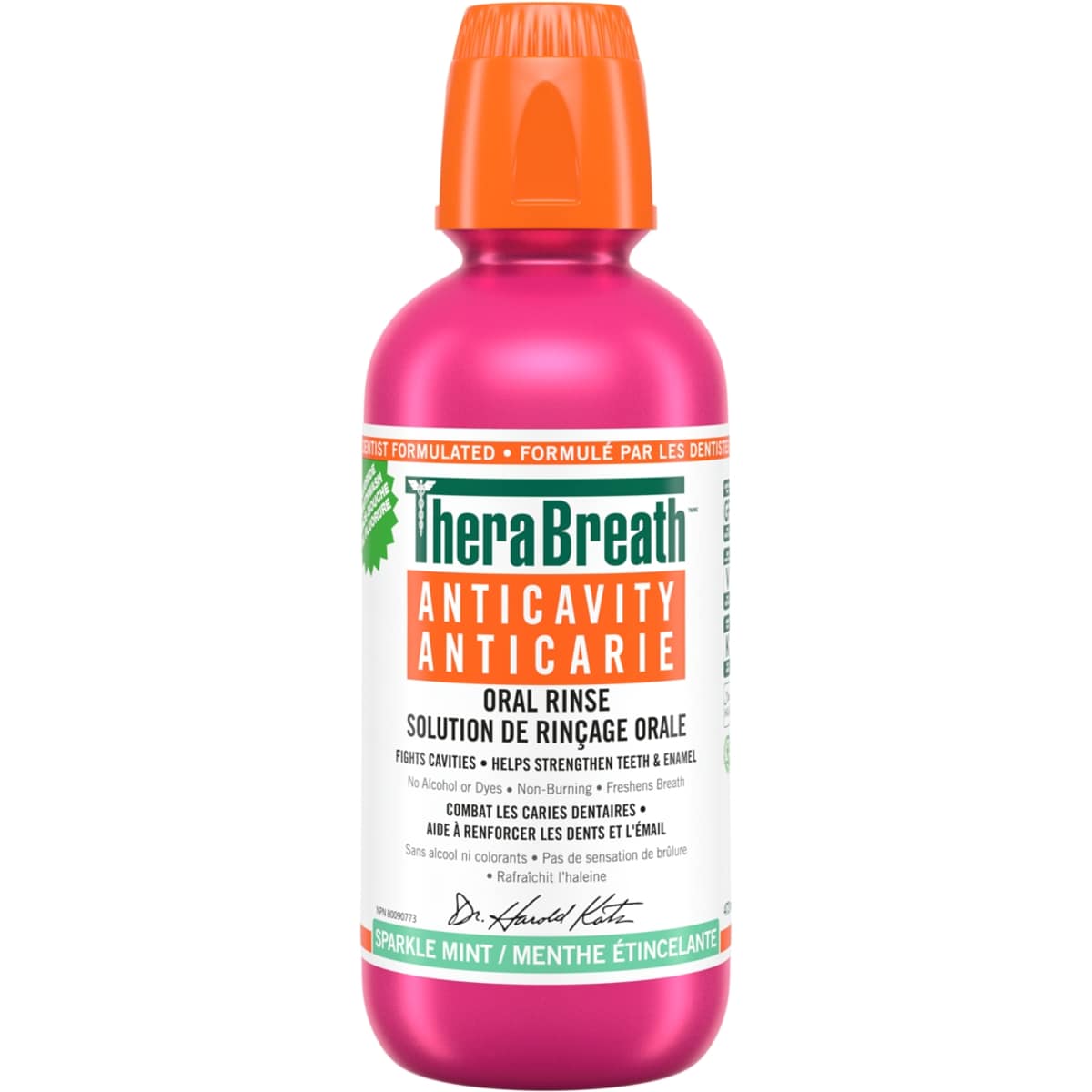 TheraBreath Solution de rinçage orale sourire sain menthe étincelante 473 ml, 3,17 $/100ml