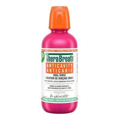 TheraBreath Solution de rinçage orale sourire sain menthe étincelante 473 ml, 3,27 $/100ml