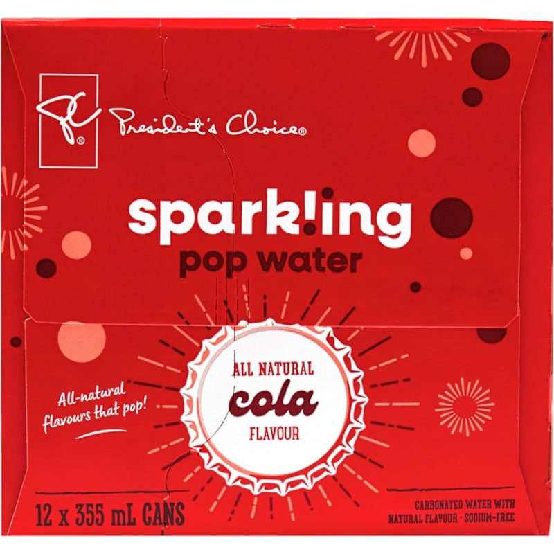 Cola Flavour Sparkling Pop Water