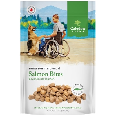 Caledon Farms All Natural Dog Treats Salmon Bites 90 g, $8.89/100g