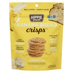 Hippie Snacks Banana Bread Crisps, Original 70 g, $9.27/100g