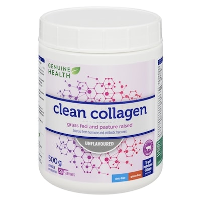 Genuine Health Clean Collagen Powder Unflavoured 500 g, $11.00/100g