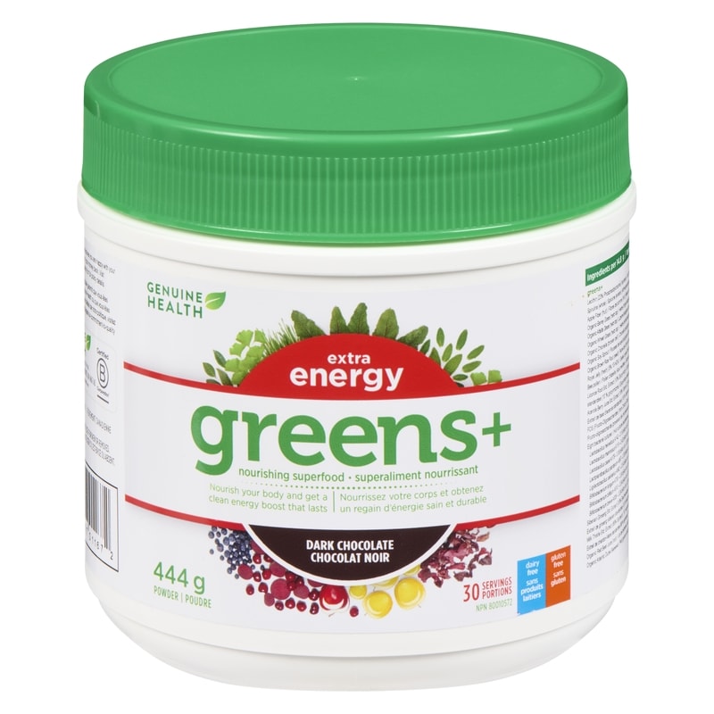 Greens+ Extra Energy Dark Chocolate