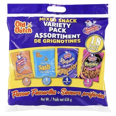 Old Dutch Mixed Snack Variety Pack 636 g, $1.73/100g