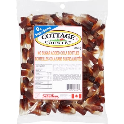 Cottage Country No Sugar Added Cola Bottles 1000 g, $1.30/100g