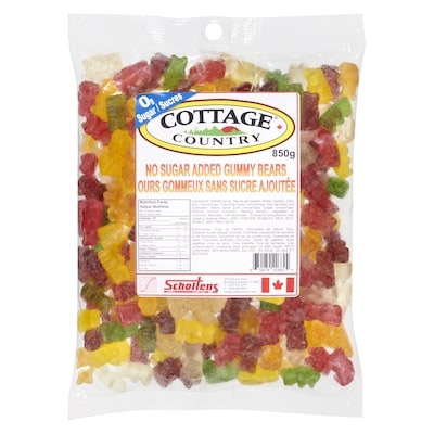 Cottage Country No Sugar Added Gummy Bears 1000 g, $1.30/100g