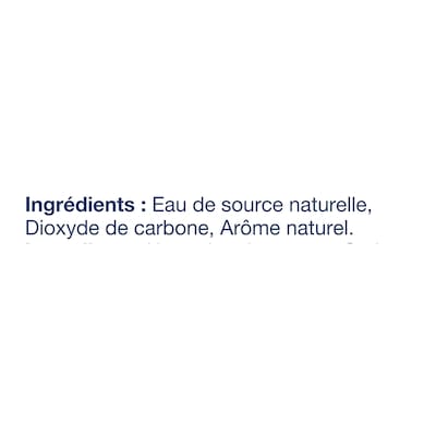 Eau de source naturelle pétillante au clémentine