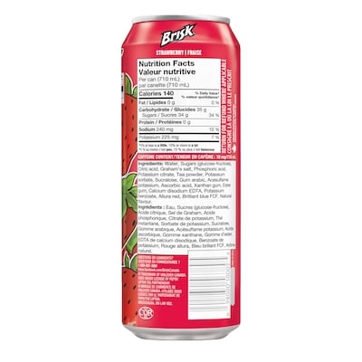 Thé glacé fraise