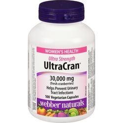 Ultracran Vegetarian Capsules Ultra Strength 30,000 Mg Fresh Cranberries