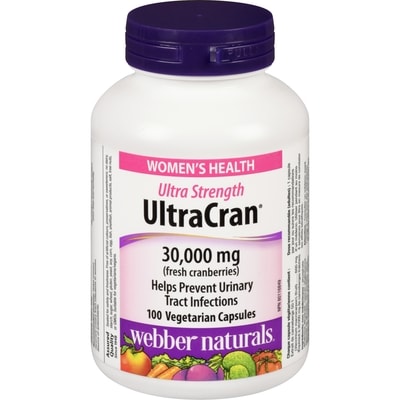 Webber Naturals Ultracran Vegetarian Capsules Ultra Strength 30,000 Mg Fresh Cranberries 100 ea, $0.16/1ea