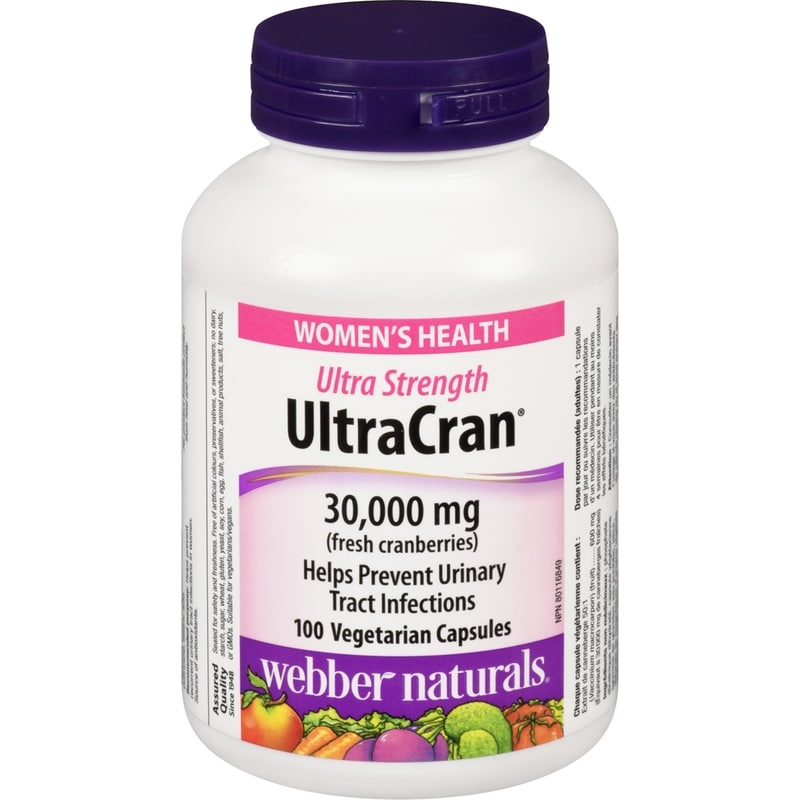 Ultracran Vegetarian Capsules Ultra Strength 30,000 Mg Fresh Cranberries