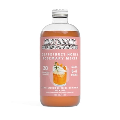 Simply Cocktails Handcrafted Cocktail Mixers Grapefruit Honey Rosemary 480 ml, $2.91/100ml