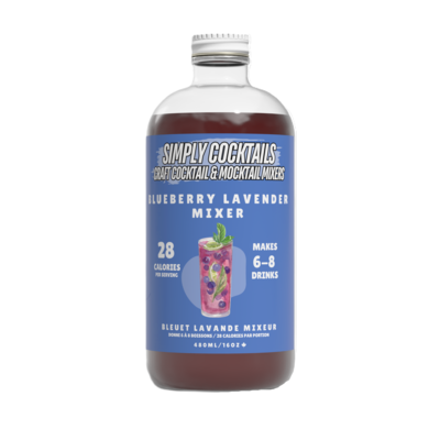 Simply Cocktails Handcrafted Cocktail Mixers Blueberry Lemon Lavender 480 ml, $2.91/100ml