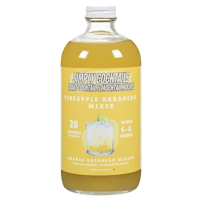 Simply Cocktails Handcrafted Cocktail Mixers Pineapple Lime Habanero 480 ml, $2.91/100ml
