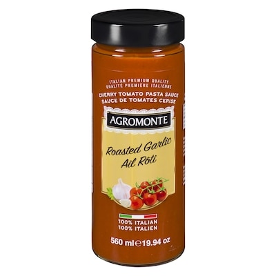 Agromonte Cherry Tomato Pasta Sauce Roasted Garlic 560 ml, $1.61/100ml