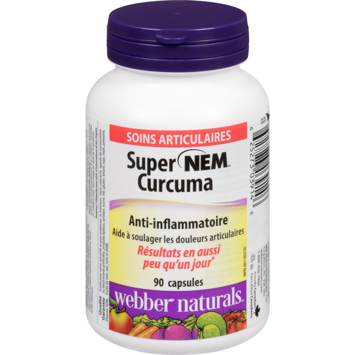 Webber Naturals Super nem curcuma 90 ea, 0,26 $/1ch