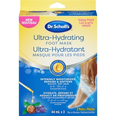 Dr Scholls Foot Mask Ultra-Hydrating Value Pack 3 ea, $5.66/1ea