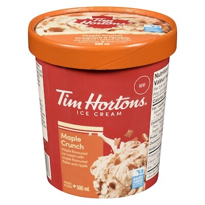 Tim Hortons Ice Cream Maple Crunch 500 ml, $1.40/100ml