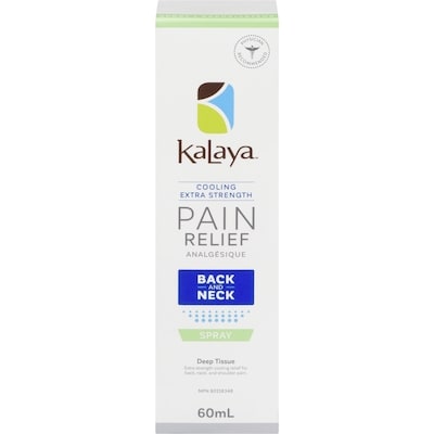 Kalaya Pain Relief Extra Strength Back And Neck Spray 60 ml, $29.98/100ml