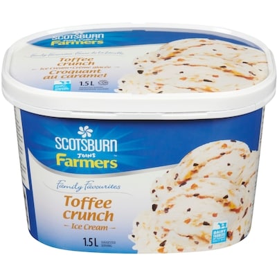 Scotsburn Family Favourites Toffee Crunch Ice Cream 1.5 l, $0.52/100ml