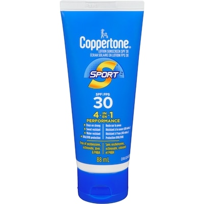 Coppertone Sport SPF 30 Lotion Sunscreen 88 ml, $9.09/100ml