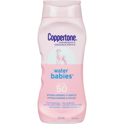 Coppertone Water Babies SPF 50 Lotion Suncreen 237 ml, $7.17/100ml
