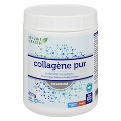 Genuine Health Collagène pur poudre non aromatisé 400 g, 15,50 $/100g