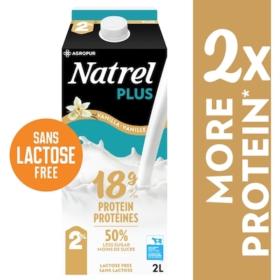 Natrel Natrel Plus 1% Lactose Free Vanilla Enriched Milk  2 l, $0.37/100ml