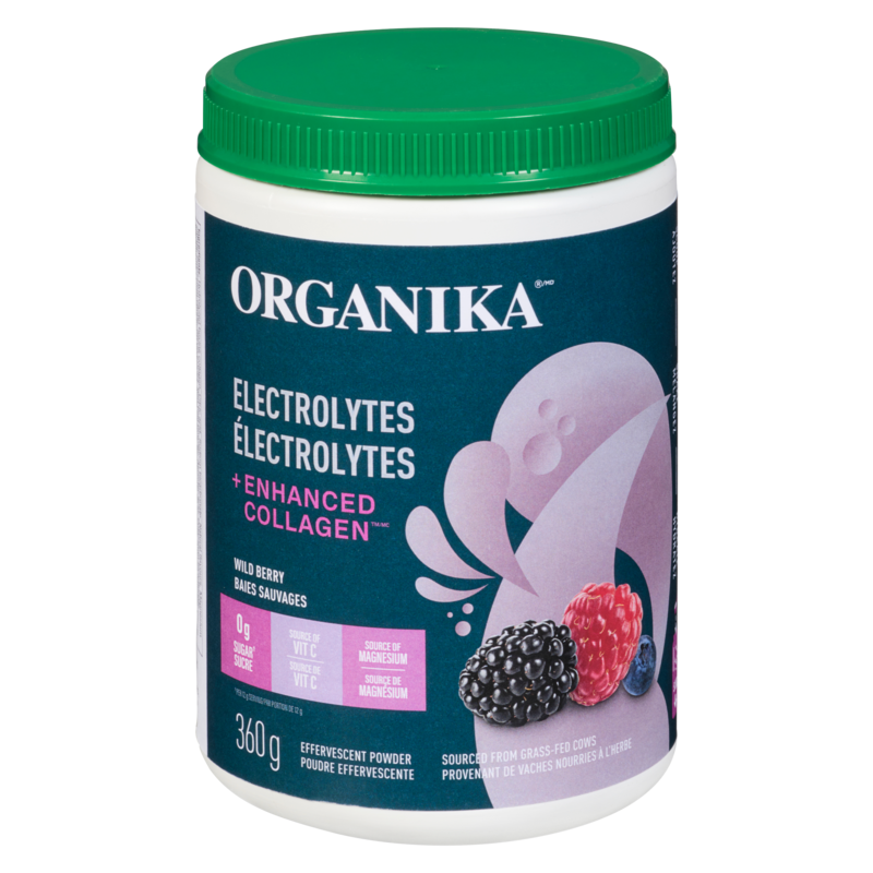 Electrolytes + Enhanced Collagen Effervescent Powder Wild Berry