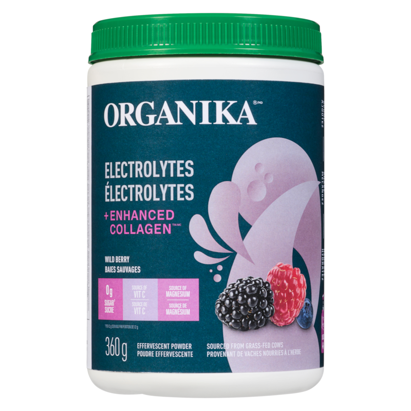 Electrolytes + Enhanced Collagen Effervescent Powder Wild Berry