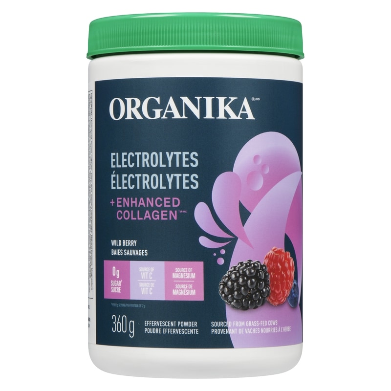 Electrolytes + Enhanced Collagen Effervescent Powder Wild Berry