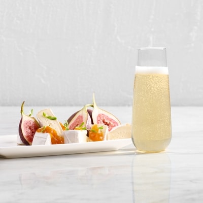 Gala stemless flutes 8 ounces box of 4