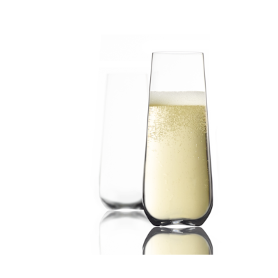 Gala stemless flutes 8 ounces box of 4