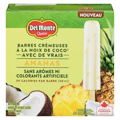 Del Monte Barres Glacées Ananas Et Noix De Coco Del Monte 500 ml, 2,30 $/100ml