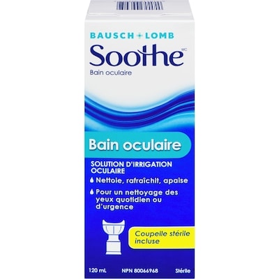 Bausch & Lomb Soothe bain oculaire 120 ml, 5,83 $/100ml