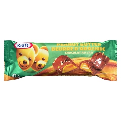 Kraft Gaufrettes beurre d'arachide chocolat au lait 42 g, 4,26 $/100g