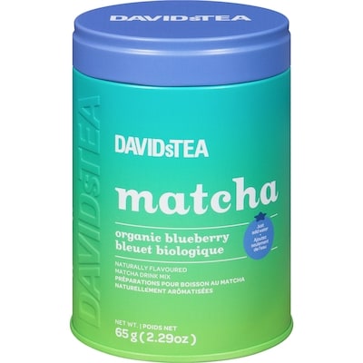 DAVIDsTEA Matcha au bleuet biologique 65 g, 24,60 $/100g