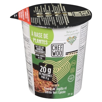 Chef Woo Ramen saveur de tequila et citron vert epicee 71 g, 3,51 $/100g