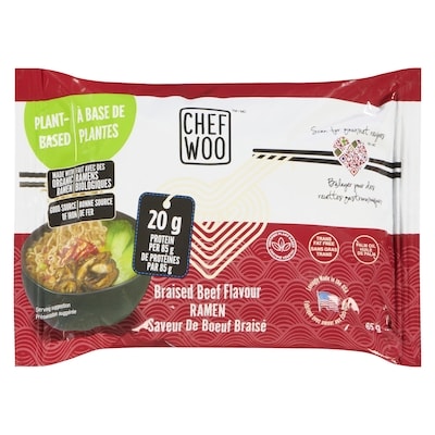 Chef Woo Ramen Braised Beef Flavour 85 g, $2.34/100g
