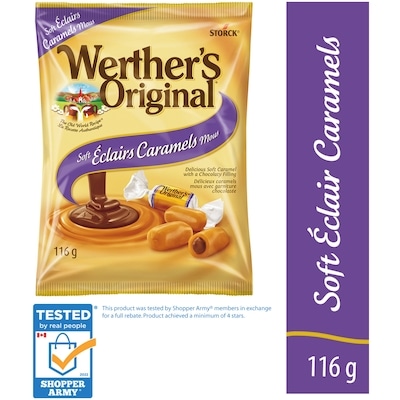 Werther's Original Soft Éclair Caramel Candy 116 g, $3.01/100g